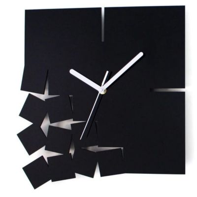 GEOMATRIC CLOCKS Fragilio Black