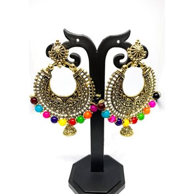 Silver Oxidised Jhumki Earring for Women and Girls