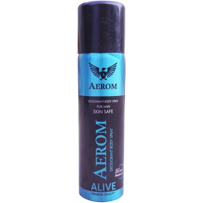 Aerom Alive and Alive Deodorant Body Spray For Men, 600 ml PACK OF 2 Total 4 Deodorant