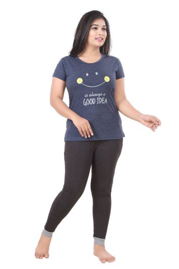 SWANGIYA BLUE WOMEN NIGHTWEAR XXL