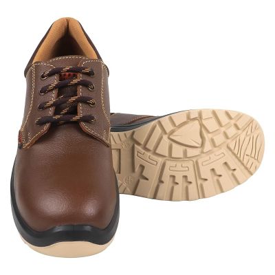 Coffer Brown Double Sole ISI Mark Safety Shoes