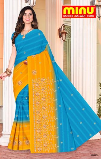 Minu Dalia Collection Multicolor Cotton Printed Saree