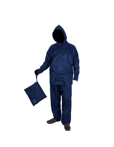 Duckback Blue Rainsuit Pant Style With Jacket Rain Coat