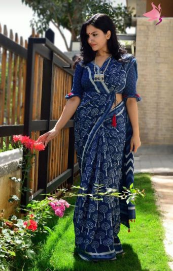 Adorable Fancy Festival Mulmul Saree