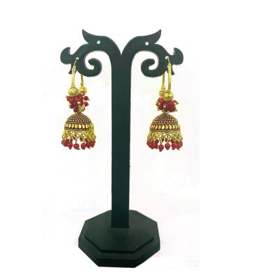 Red Designer, Party Wear Jhumka Jhumki Earrings