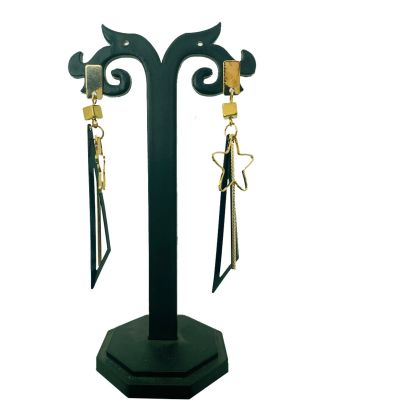 Star Long Earrings Drop Jewellery Alloy, Zinc Drops & Danglers