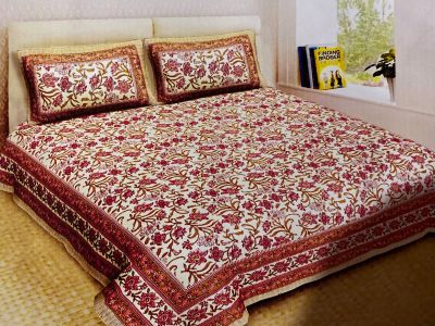 Jaipuri Designer Double Bed Sheet Set 220X275