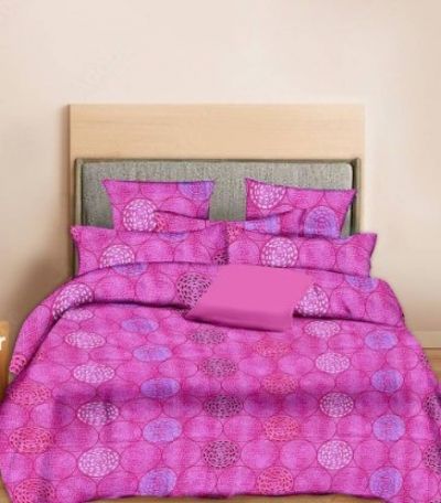 Minu 160 TC Cotton King Size Double Printed Bedsheet