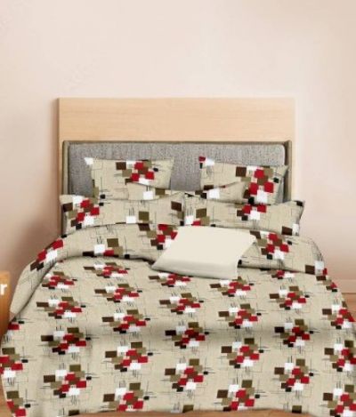 Minu King Size 160 Cotton Double Printed Bedsheet