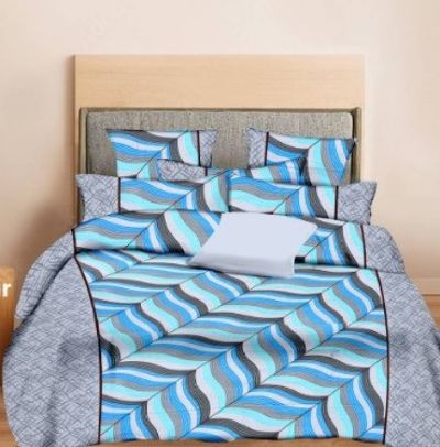 Minu King Size 160 TC Cotton Double Printed Bedsheet