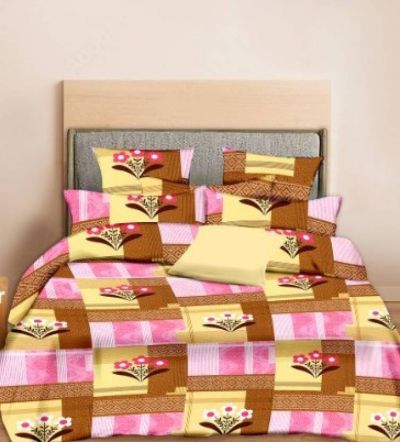Minu Double Bed Printed Pure Cotton Bedsheet