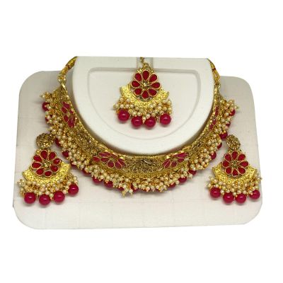 Alloy Gold-plated Jewel Set Marron Pearl Set