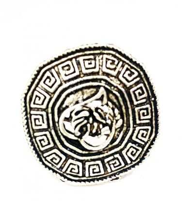 Silver Oxidised Toned Adjustable Ring Silver for Women & Gilrs