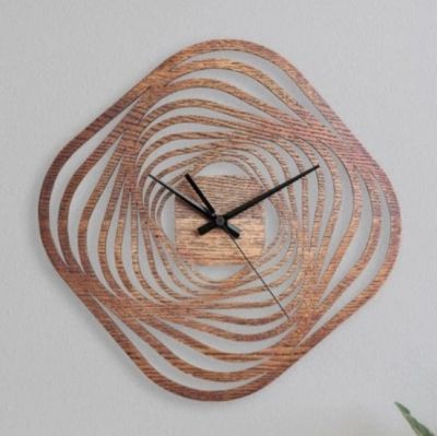 GEOMATRIC CLOCKS Whirlpool 15"x15"