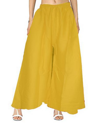 SWANGIYA Palazzo For Women Yellow - Free Size