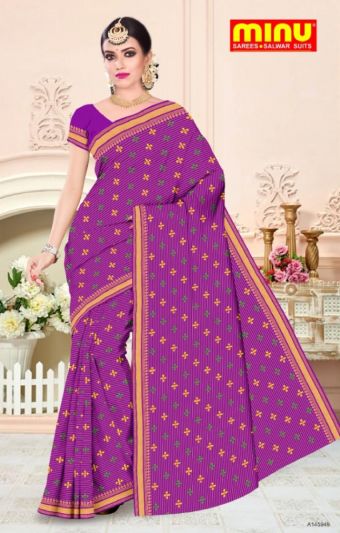 Minu Zoom Collection Multicolor Printed Saree