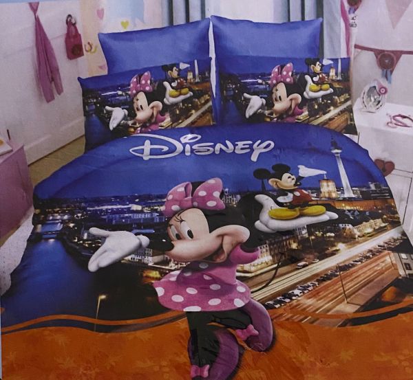 Kiddzy Cartoon Bedsheet Single Bedsheet Mickey Mouse Disney