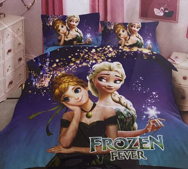 Kiddzy Cartoon Bedsheet Single Bedsheet Frozen Fever