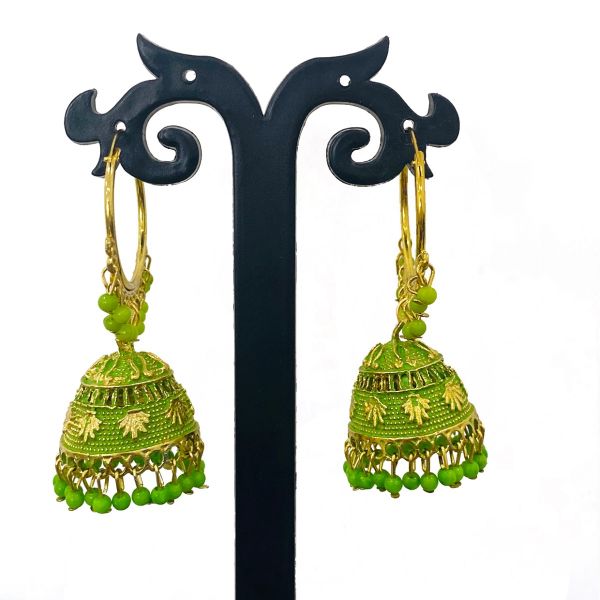 parrot green earrings online