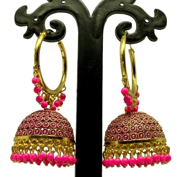 pink designer earrings