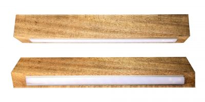 Wooden LED Wall Down Lighter Lamp ( White ) 16x2.5