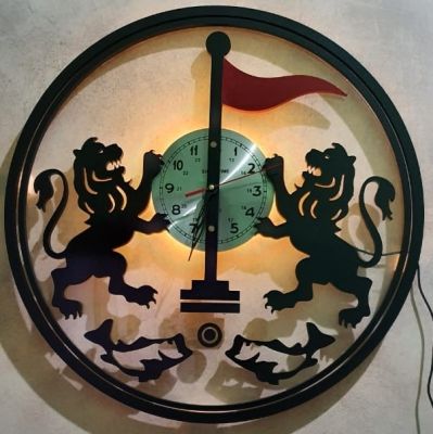 2 LAYERED CLOCKS Lion's Knight