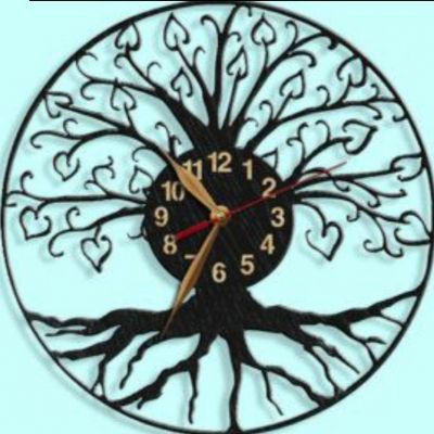 FUNKY CLOCKS Funky 4 Wall Clock 24 X 24