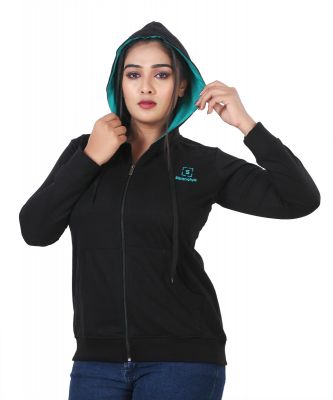 Zipper Jacket (Jackets for Women) Swangiya Black