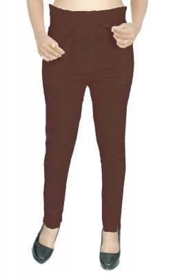 SWANGIYA Active Bottomwear Coffee Brown -PLEATS