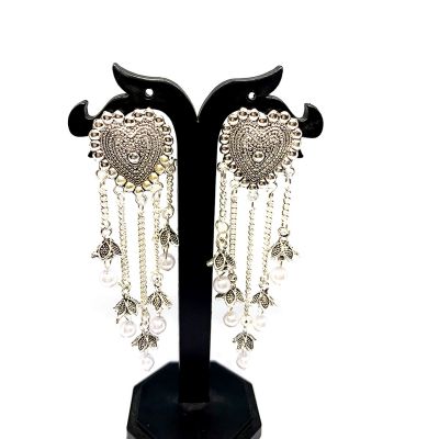 Designer Jhumka earrings for women Party wear long Jhumki earrings chain jhumka