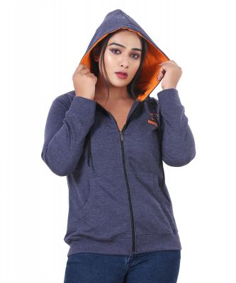Zipper Jacket (Jackets for Women) Swangiya Denim Blue