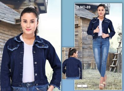 Women's Jacket Daily Spring & Fall Regular Coat Shirt Collar Regular Fit Streetwear Jacket Long Sleeve  Denim Dark Denim Blue Color