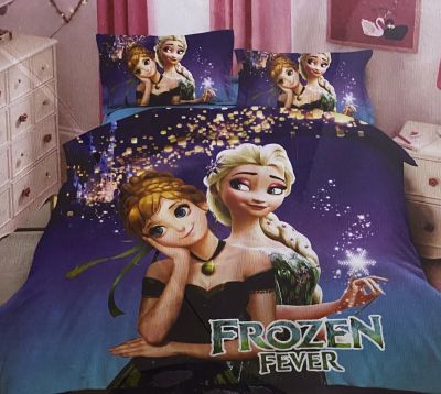 Kiddzy Cartoon Bedsheet Single Bedsheet Frozen Fever 153 X 229 CM