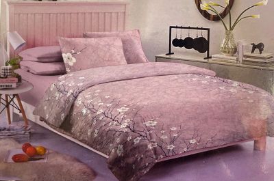 4 Pcs Set Decorate  Single BedSheet Rajdhani Lovendar 60 X 90