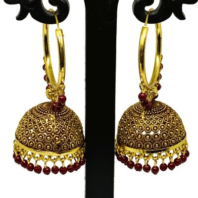 Marron Designer, Jhumka, Jhumki Earrings