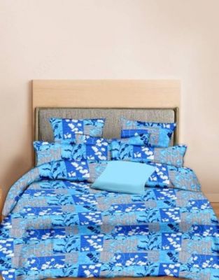 Minu Cotton Double King Size Printed Bedsheet