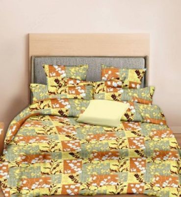 Minu King Size 160 TC Cotton Double Printed Bedsheet