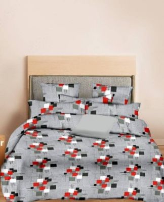 Minu King Size TC 160 Cotton Double Printed Bedsheet