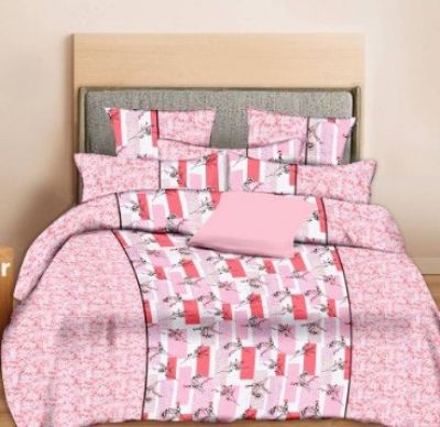 Minu Double Bed Printed Pure Cotton Bedsheet