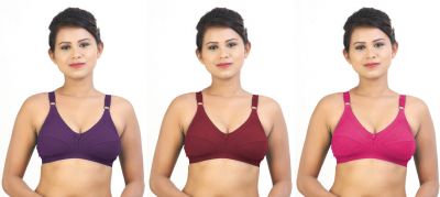 Swangiya Vanilla- Multicolor (Magenta-Brown-Pink) Pack Of 3