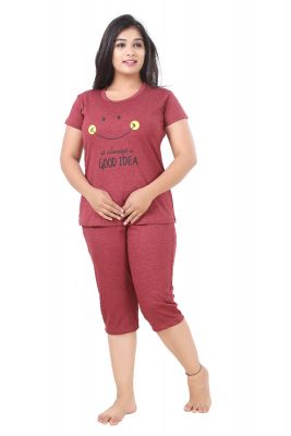 SWANGIYA MAROON WOMEN NIGHTWEAR XXL