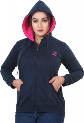 Zipper Jacket (Jackets for Women) Swangiya Navy Blue