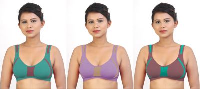 Swangiya Pineapple- Multicolor- (Lovender-Rama-Magenta) Pack Of - 3