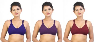 Swangiya Vanilla- Multicolor (Purple-Magenta-Brown) Pack Of - 3