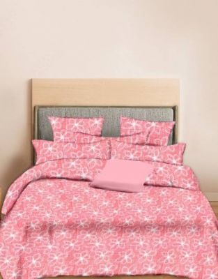 Minu Double Bed Printed Pure Cotton King Size Cotton Bedsheet