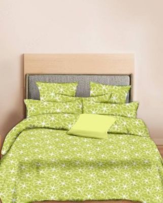 Minu Double Bed Printed Pure Cotton King Size Cotton Minu Bedsheet