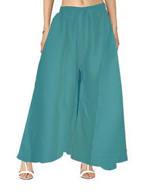 SWANGIYA Palazzo For Women Turquoise Blue - Free Size