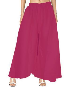 SWANGIYA Palazzo For Women Pink - Free Size