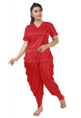 SWANGIYA WOMEN NIGHTWEAR RED