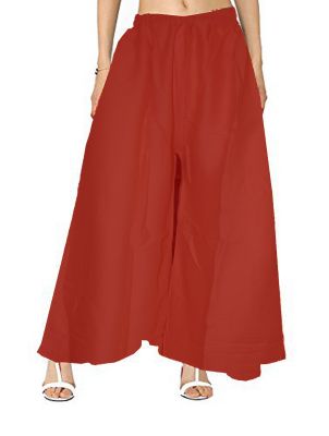 SWANGIYA Palazzo For Women Red- Free Size